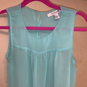 Brand New 💕💕Forever 21 Tiffany Blue Blouse